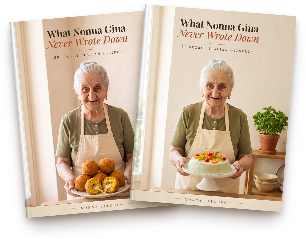 The two Nonna Gina cookbooks: 50 Secret Italian Recipes and 50 Secret Italian Desserts